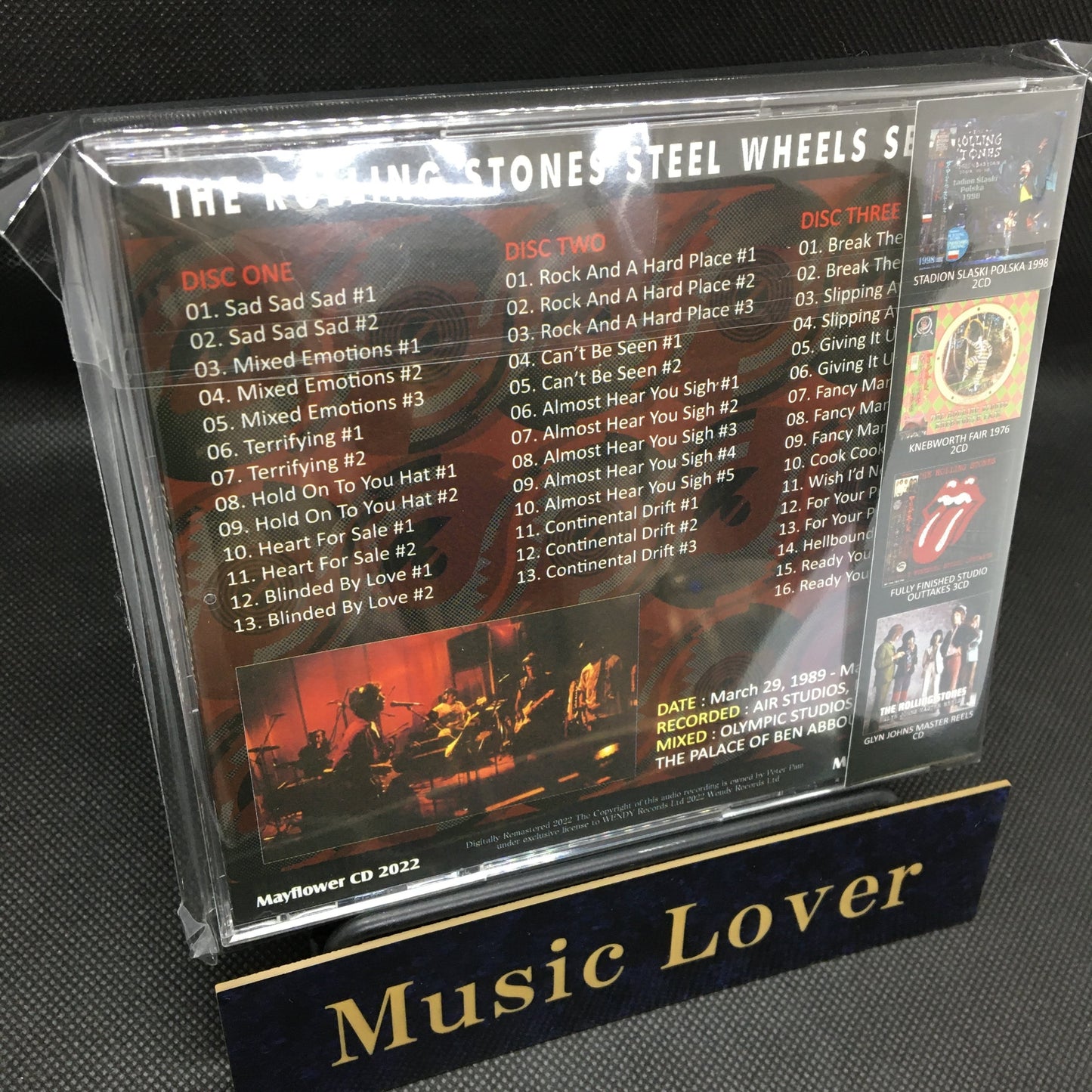 THE ROLLING STONES / STEEL WHEELS SESSIONS (3CD)