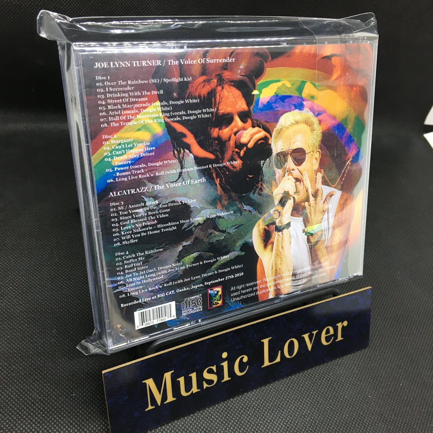 JOE LYNN TURNER Guest Vocals DOOGIE WHITE / ALCATRAZZ / The Night Of Rainbow Special Live in Japan (4CDR)