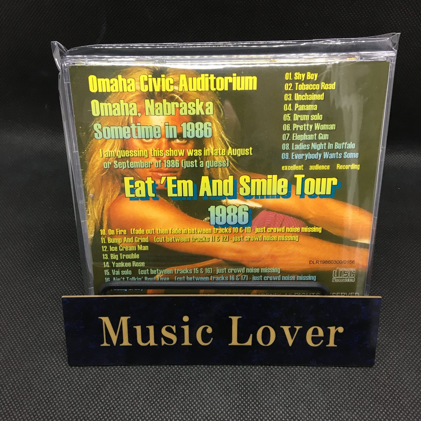 David Lee Roth with Steve Vai / Em And Smile Tour 86 (1CDR)