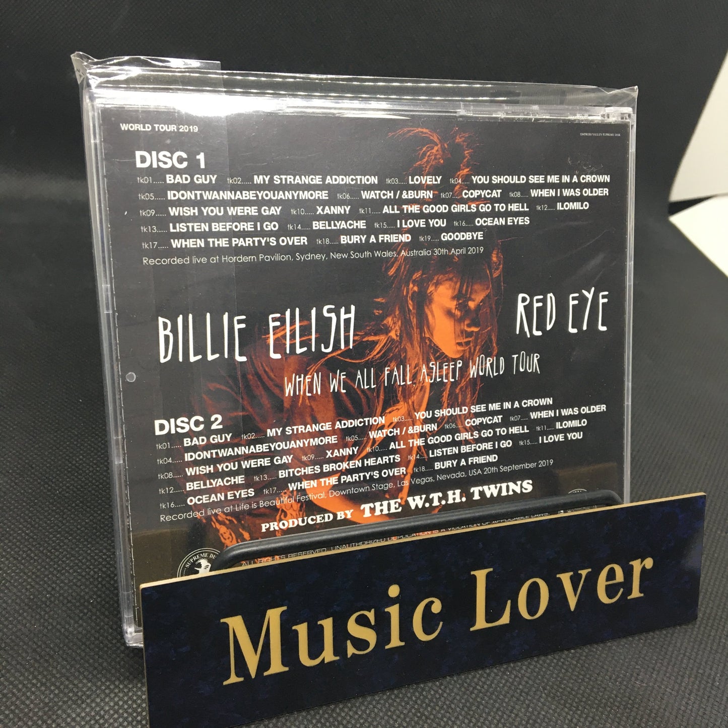 Billie Eilish / Red Eye When We All Fall Asleep World Tour (2CD)