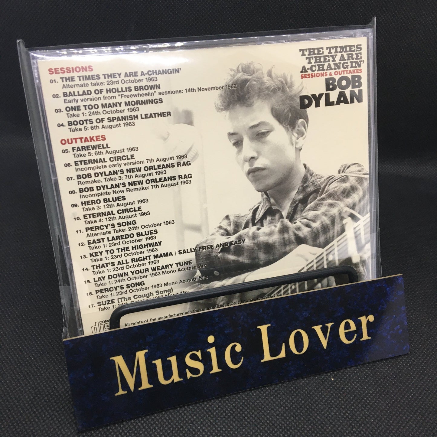 BOB DYLAN / THE TIMES THEY ARE A-CHANGIN' SESSIONS & OUTTAKES (1CD)