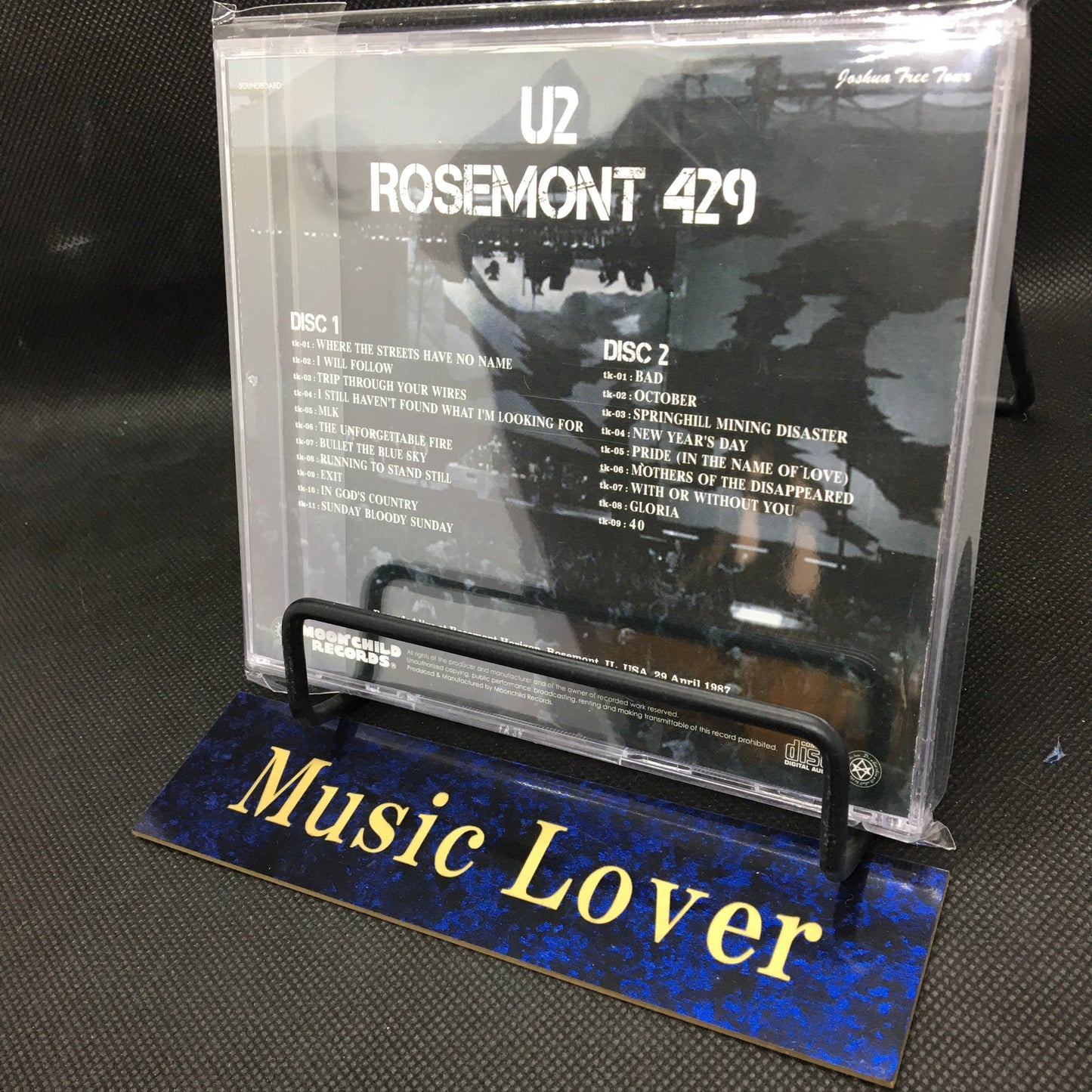 U2 / Rosemont 429 Joshua Tree Tour 1987 (2CD) Moonchild Records