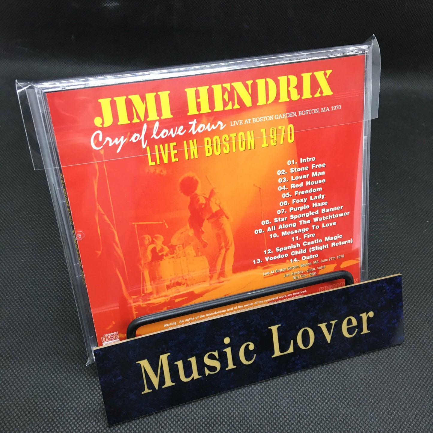 JIMI HENDRIX / LIVE IN BOSTON 1970 "CRY OF LOVE" TOUR (1CDR)