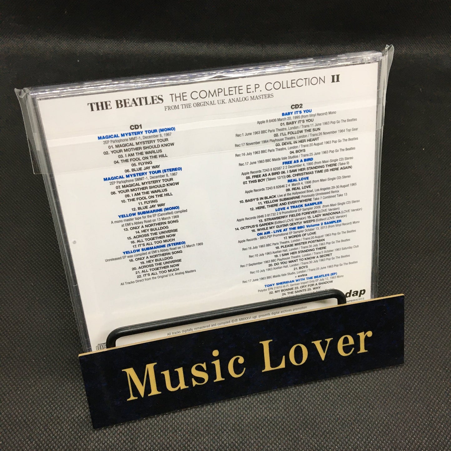 THE BEATLES / THE COMPLETE E.P. COLLECTION II FROM THE ORGINAL U.K. ANALOG MASTERS (2CD)