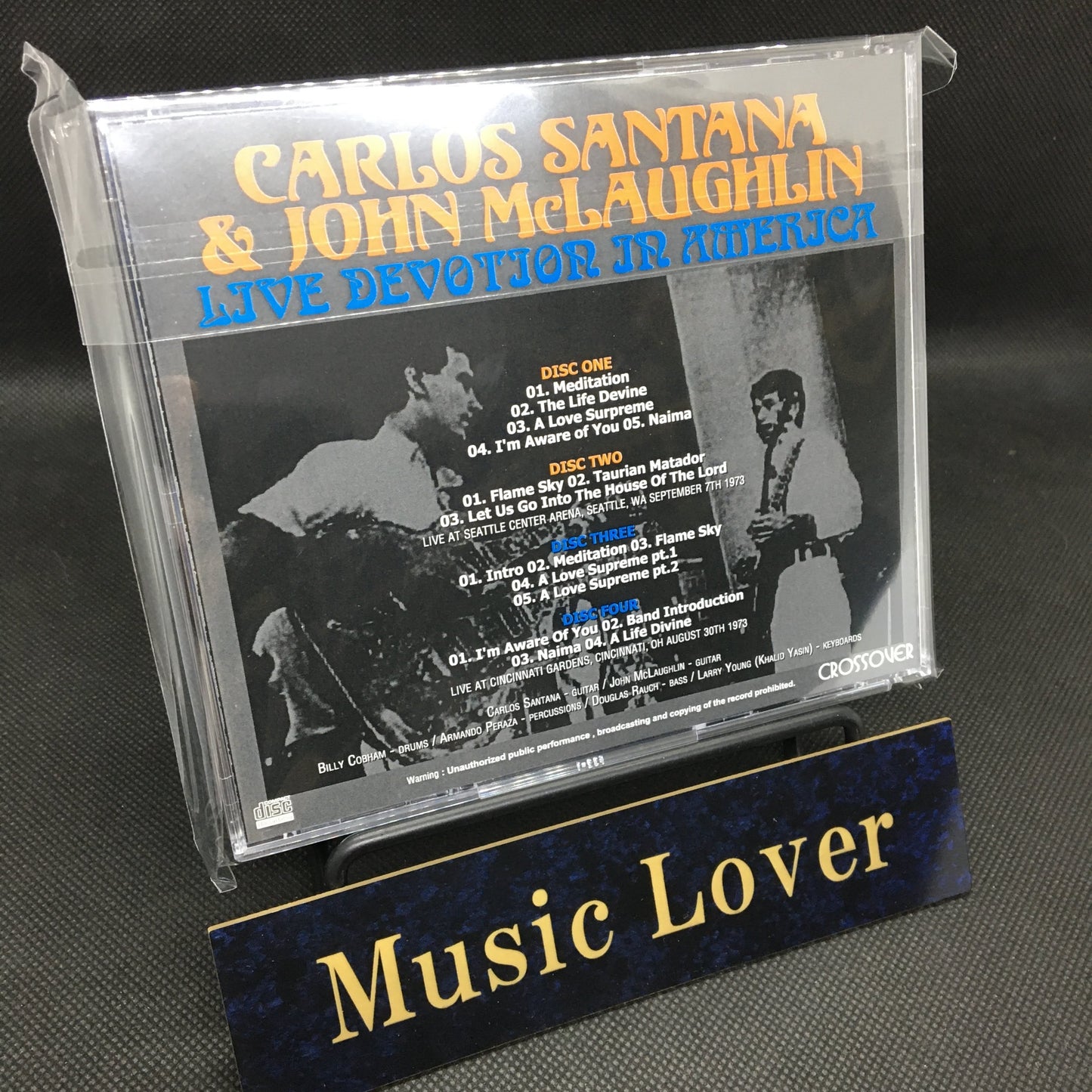 CARLOS SANTANA & JOHN McLAUGHLIN / LIVE DEVOTION IN AMERICA (4CDR)