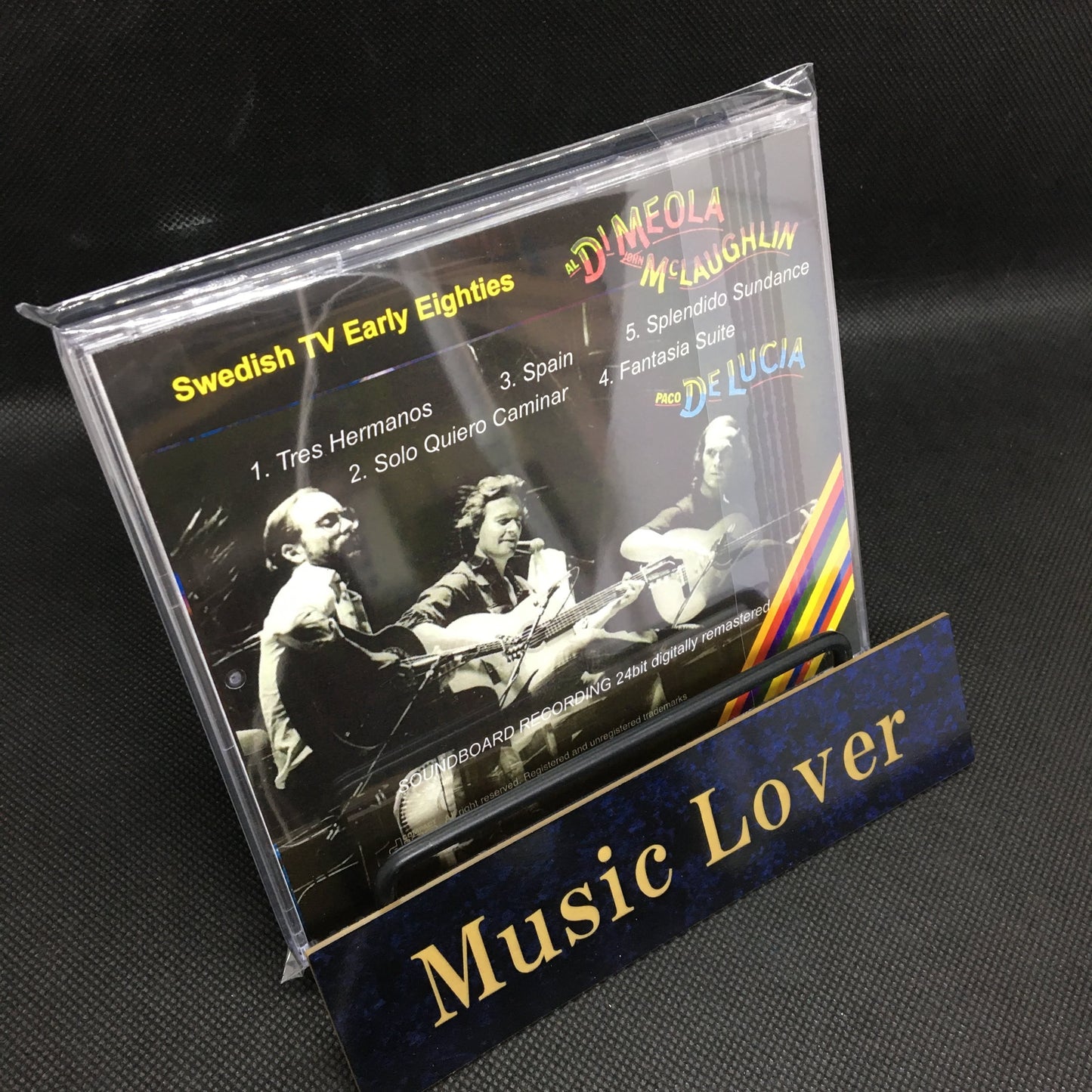 Al Di Meola, John McLaughlin, Paco De Lucia / Swedish TV Early Fighties 24bit digitally remastered Soundboard (1CDR)