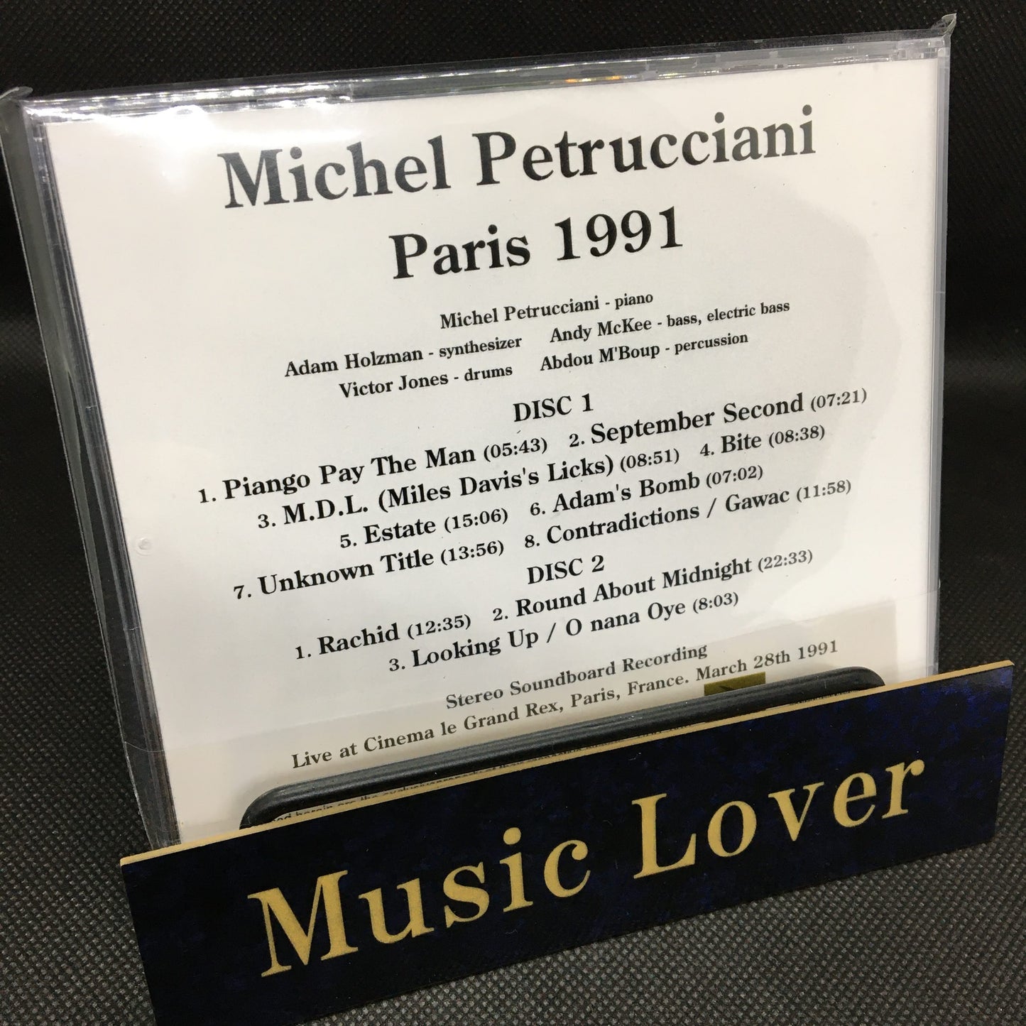 Michel Petrucciani / Paris 1991 SOUNDBOARD (2CDR)