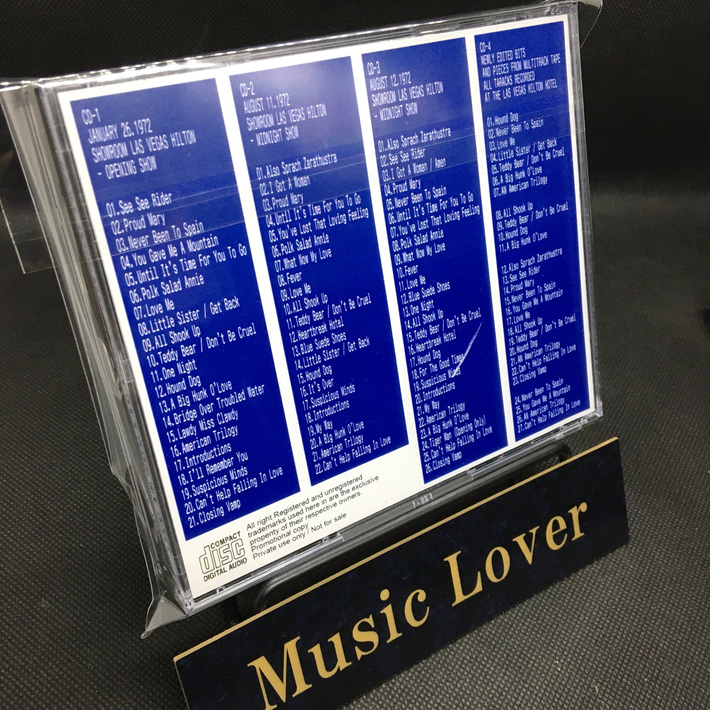 ELVIS PRESLEY / LIVE AT THE LAS VEGAS HILTON 1972 (4CDR)