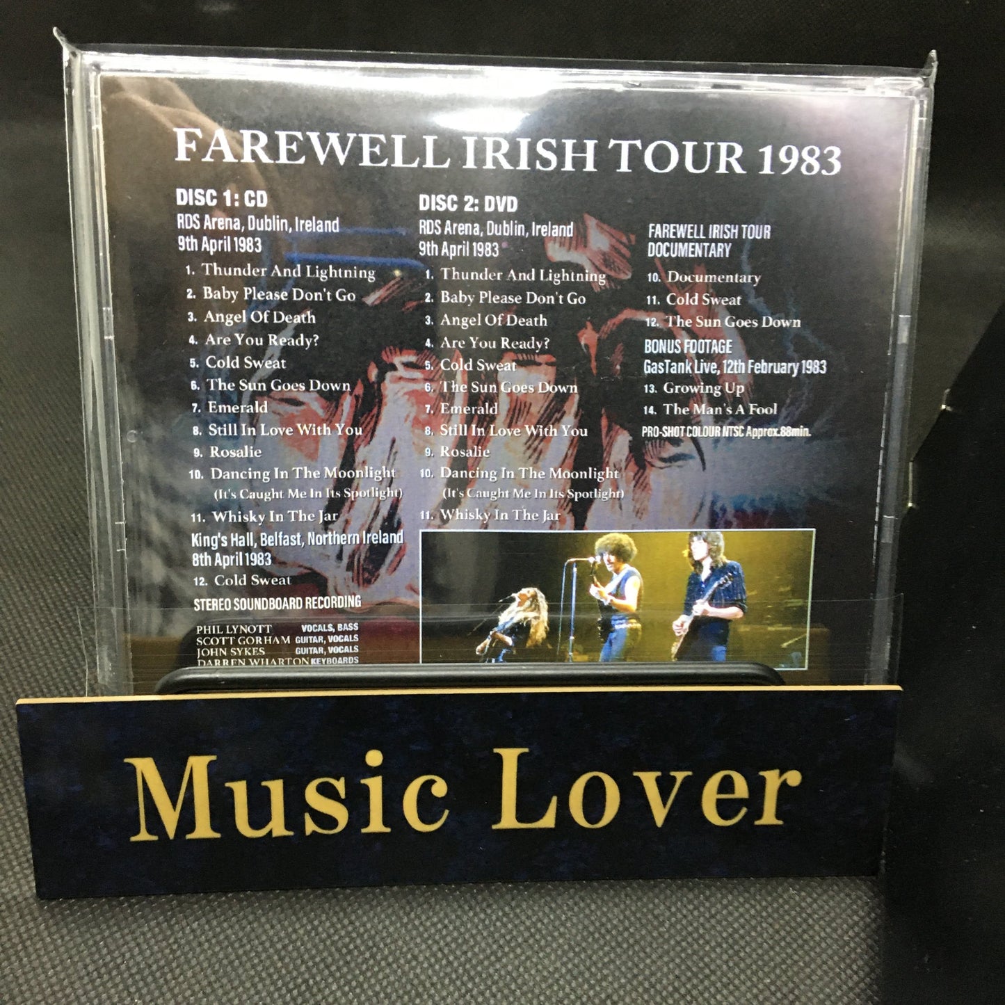 THIN LIZZY / IRISH TOUR '83 STEREO SOUNDBOARD PRO-SHOT (1CDR+1DVDR)