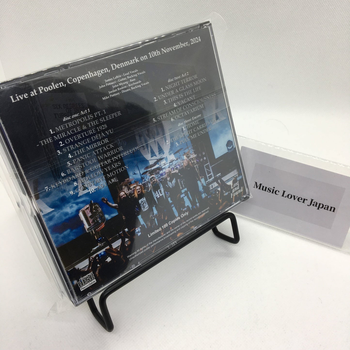 DREAM THEATER / COPENHAGEN 2024 40TH ANNIVESARY TOUR 2024-2025 (3CDR)