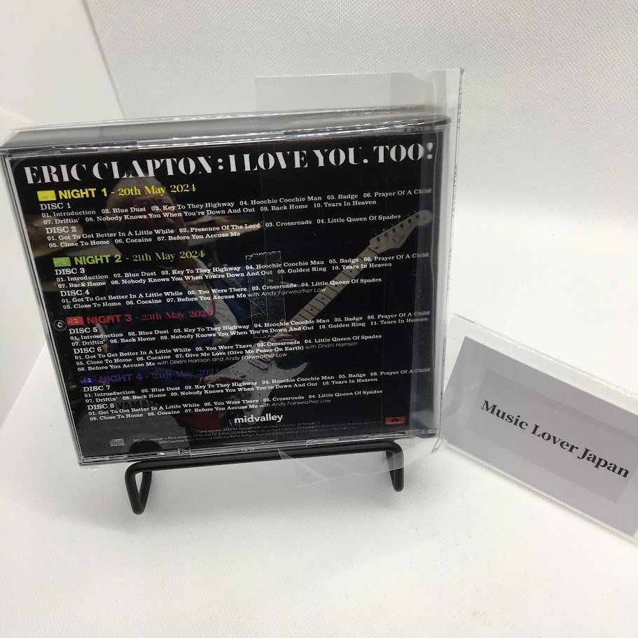 ERIC CLAPTON / I LOVE YOU, TOO! Royal Albert Hall 2024 4 Nights (8CD)