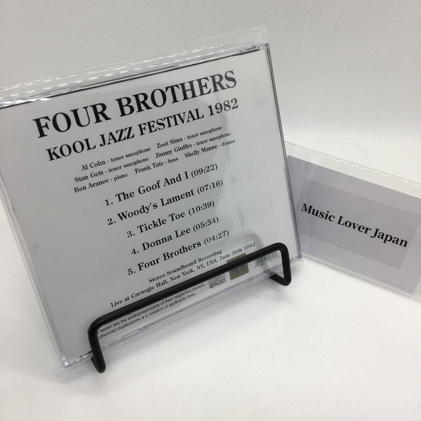FOUR BROTHERS / KOOL JAZZ FESTIVAL 1982 STEREO SOUNDBOARD (1CDR)