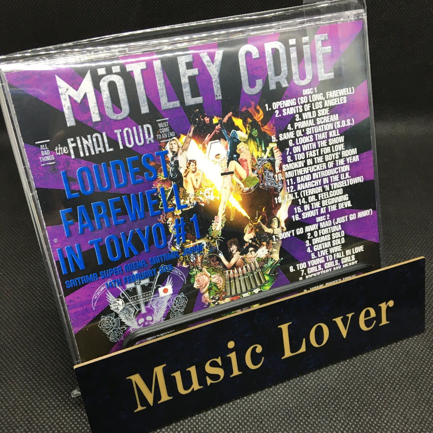 Motley Crue / Loudest Farewell in Tokyo #1 Live in Japan 2015 (2CDR)