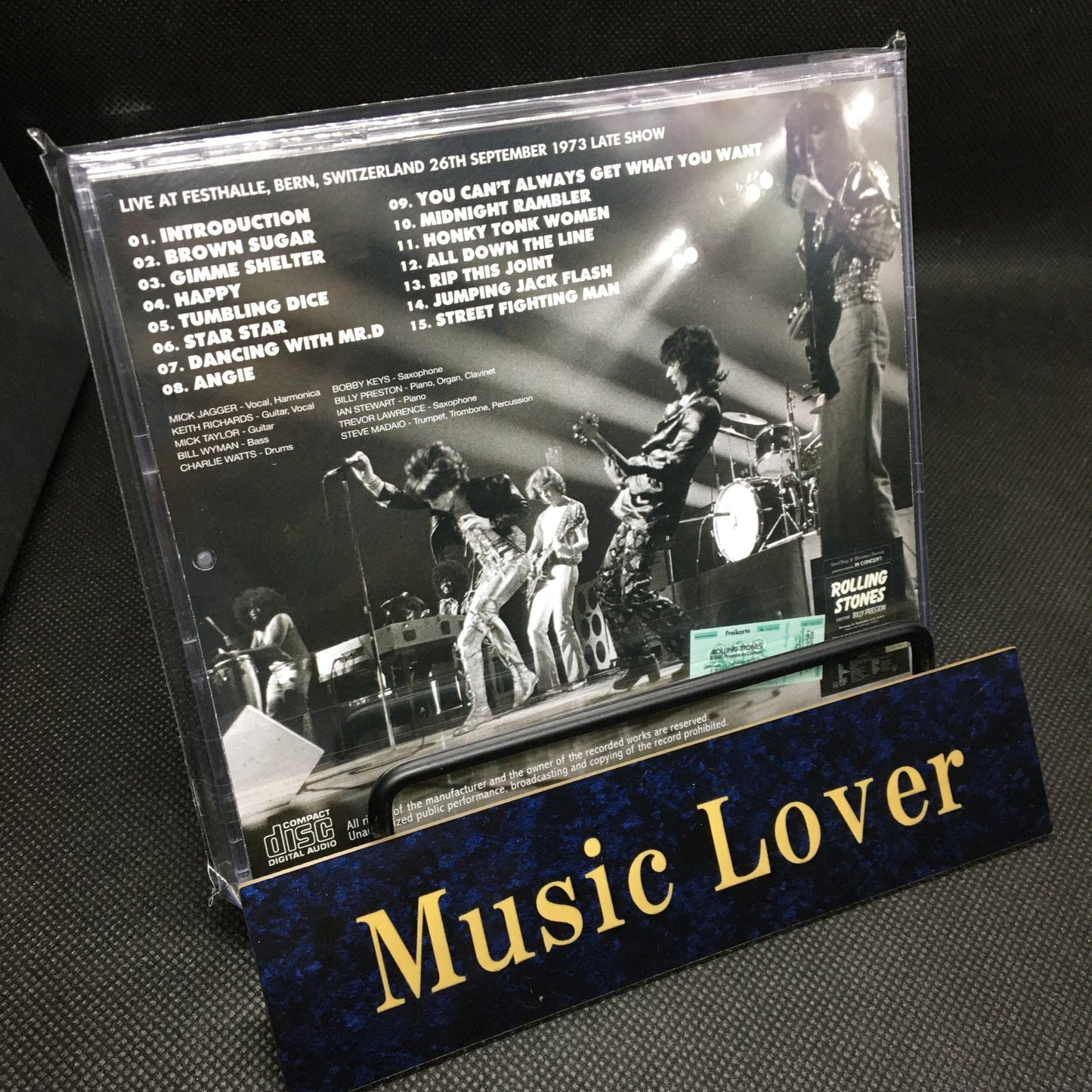 THE ROLLING STONES / BERN 1973 2ND NIGHT LATE SHOW with New Artworks & Label Designs (1CD)