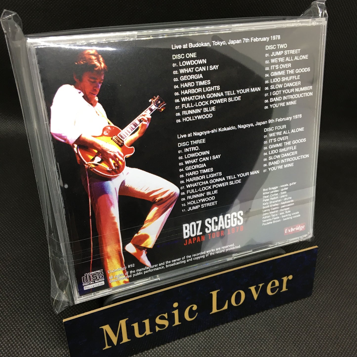 BOZ SCAGGS / JAPAN TOUR 1978 (4CDR)