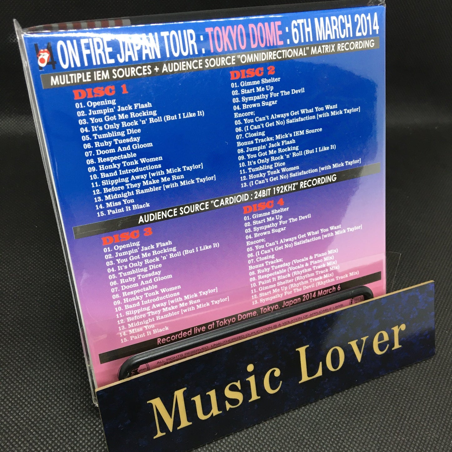 The Rolling Stones / Crowning Glory 2014 Tokyo 3rd Night Definitive Edition (4CD)