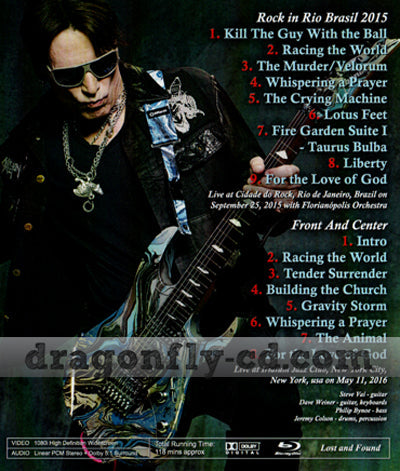 STEVE VAI / ON TV 2015 - 2016 PRO-SHOT (1BDR)