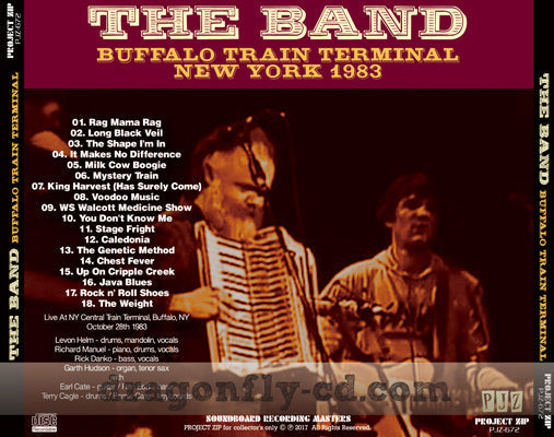 THE BAND / BUFFALO TRAIN TERMINAL NEW YORK 1983 SOUNDBOARD (1CDR)