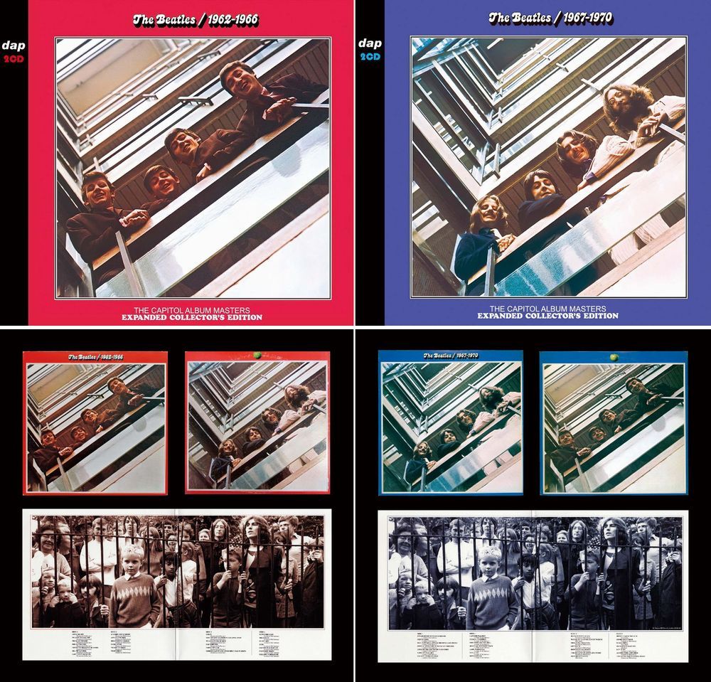 THE BEATLES / 1962-1966 (red) & 1967-1970 (blue) THE CAPITOL ALBUM MASTERS (2CD+2CD)