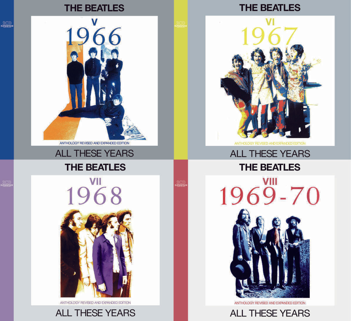 THE BEATLES / ALL THESE YEARS V - VIII 1966 - 1970 ANTHOLOGY REVISED EXPANDED EDITION 8CD