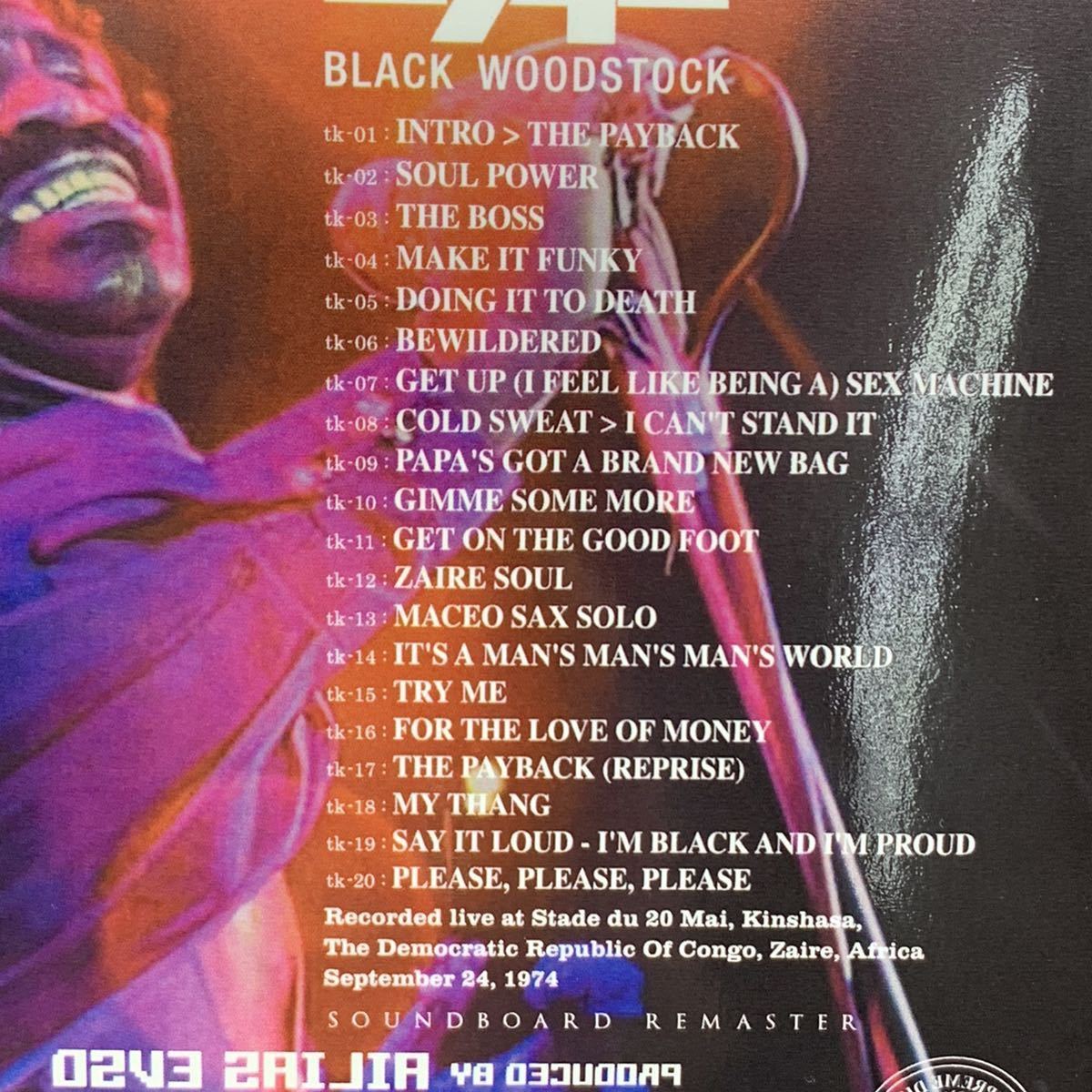 JAMES BROWN / BLACK WOODSTOCK (1CD)