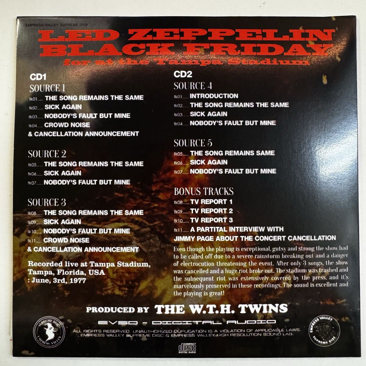 LED ZEPPELIN / BLACK FRIDAY (2CD with Booklet)