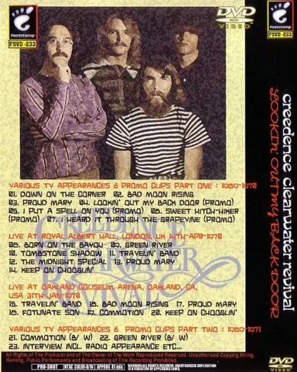 CCR (CREEDENCE CLEARWATER REVIVAL) / LOOKIN' OUT MY BACK DOOR (1DVDR) PRO SHOT