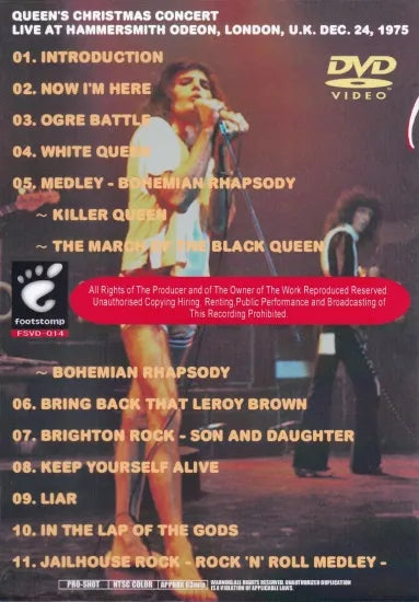 QUEEN / CHRISTMAS CONCERT (1DVDR)