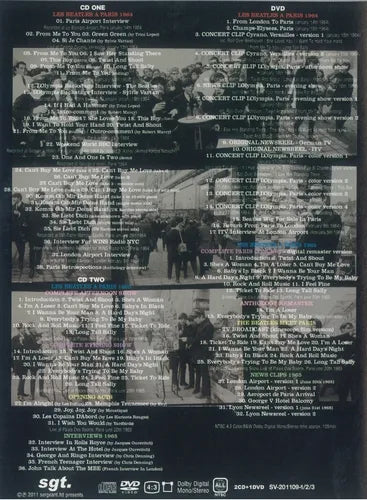THE BEATLES / VIVE LA FRANCE 64&65 (1DVD&2CD）