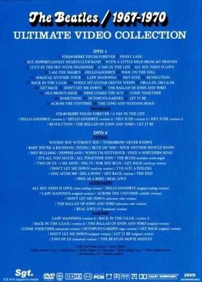 The Beatles / Ultimate Video Collection 1962-1966 & 1967-1970 2 Set (4DVD)