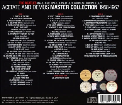 THE BEATLES / ACETATE AND DEMOS MASTER COLLECTION 1958-1967 (3CD)