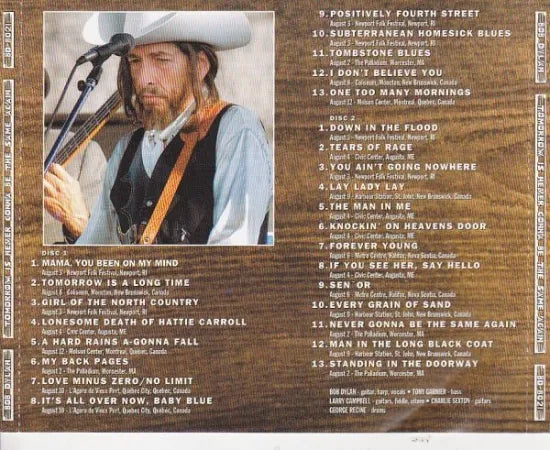 BOB DYLAN / TOMORROW IS NEVER GONNA BE THE SAME AGAIN (2CD)