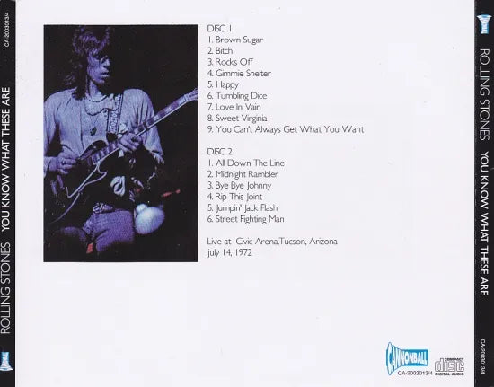 THE ROLLING STONES / YOU KNOW WHAT THESE ARE  (2CD)