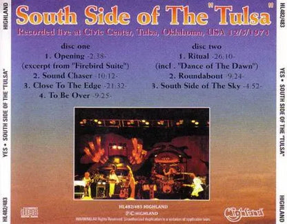 YES / SOUTH SIDE OF THE 'TULSA' (2CD)