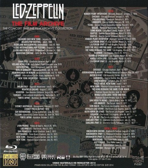 LED ZEPPELIN / THE FILM ARCHIVE Blu-ray (1BDR)