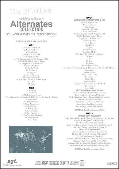 The Beatles / WHITE ALBUM 50th ALTERNATES RARITIES ARCHIVES (6CD+6DVD) 3 Set