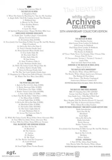 The Beatles / WHITE ALBUM 50th ALTERNATES RARITIES ARCHIVES (6CD+6DVD) 3 Set