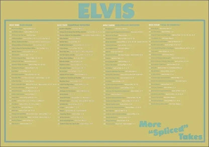 ELVIS PRESLEY / MORE “SPLICED” TAKES (4CDR)