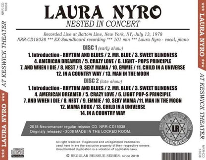 LAURA NYRO / NESTED IN CONCERT (2CDR)