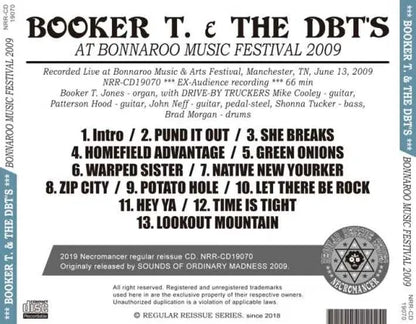 BOOKER T. & THE DBT'S / AT BONNAROO MUSIC FESTIVAL 2009 (1CDR)
