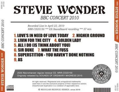 STEVIE WONDER / BBC CONCERT 2010 (1CDR)
