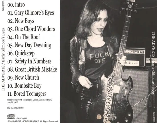 THE ADVERTS / Early Gilmore's Eyes (1CDR)