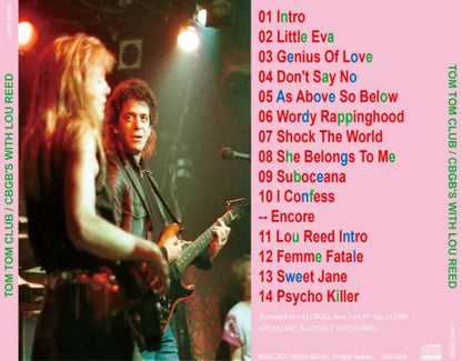 TOM TOM CLUB / CBGB'S WITH LOU REED (1CDR)