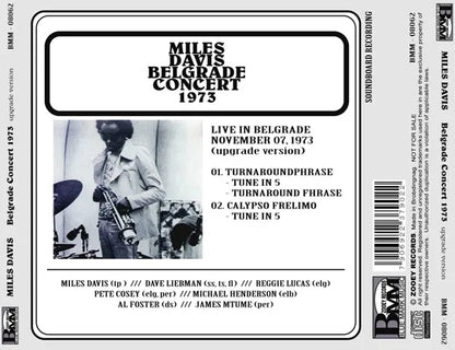 MILES DAVIS / BELGRADE CONCERT 1973 Upgrade Version SOUNDBOARD (1CDR)