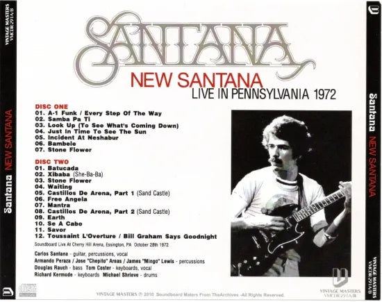 Santana / New Santana SOUNDBOARD (2CDR)