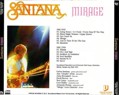 Santana / Mirage  SOUNDBOARD (2CDR)
