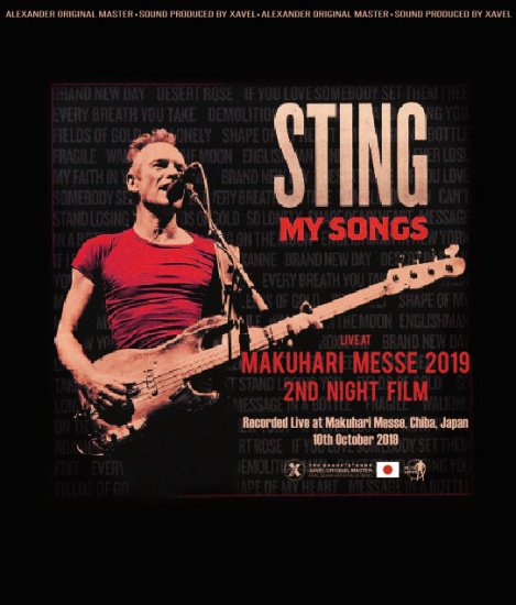 STING / Live at Makuhari Messe 2019 2nd Night Film (1BDR+1DVDR)