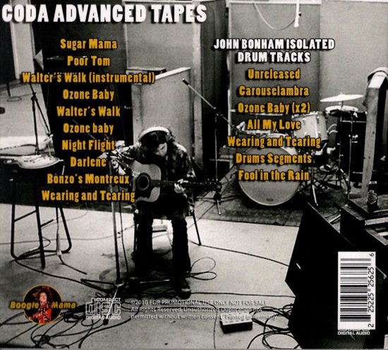 Led Zeppelin / Coda Advanced Tapes (1CD)