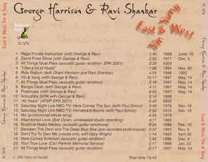 George Harrison & Ravi Shankar / East & West, Yin & Yang (1CD)