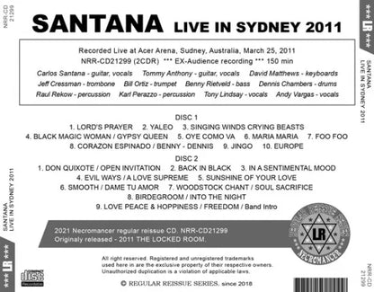 SANTANA / LIVE IN SYDNEY 2011 (2CDR)